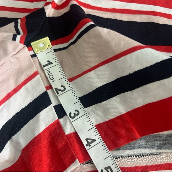 Ann Taylor striped shorts - 16 red pink navy - Picture 3 of 6